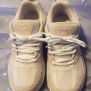 Avia Beige and White Athletic Shoes